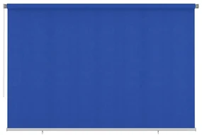 vidaXL Rolgordijn voor buiten 350x230 cm HDPE blauw