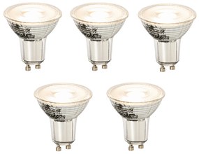 Set van 5 GU10 dimbare LED lamp 8W 660 lm 3000K