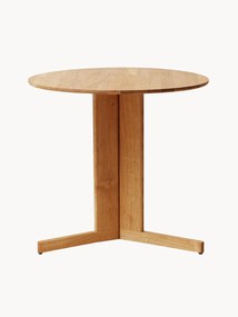 Ronde eettafel Trefoil van eikenhout, Ø 75 cm