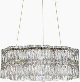 Dimbare LED-kroonluchter Nuvia van kristalglas