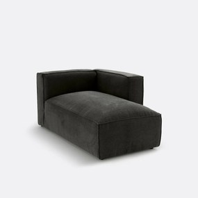 Modulaire longchair van getextureerde stof, Seven