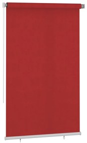 vidaXL Rolgordijn voor buiten 140x230 cm HDPE rood