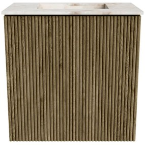 Mondiaz Joya DLux 40cm toiletmeubel dusk met wastafel faye midden zonder kraangat frappe