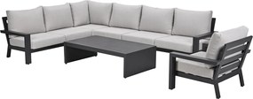 Garden Impressions Sorelli loungeset 6-delig - donker grijs