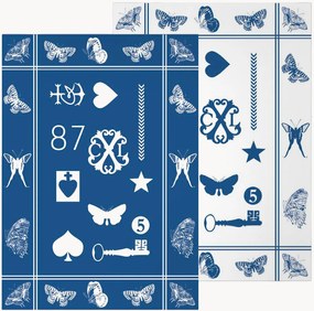 Katoenen keukenhanddoeken Amulette, 2-delig