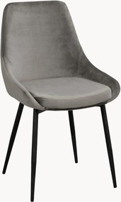 Gestoffeerde fluwelen stoelen Sierra, 2-delig