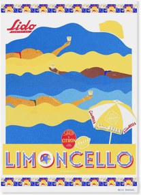 Poster Hello Bonjour - En Vacances Limoncello