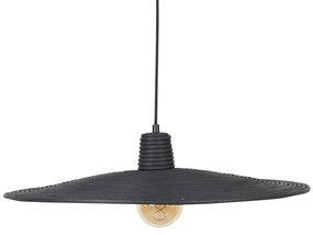 Zuiver Balance L Ronde Hanglamp Zwart Rotan 60 Cm