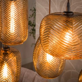 Stijlvolle Hanglamp Met Smoke-bruin Glas