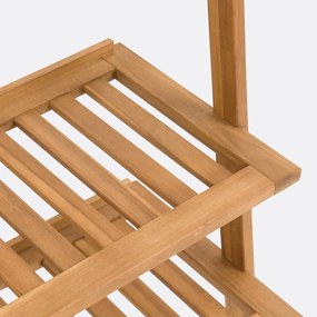 Ladder etagère, geolied acacia, teak afwerking, Kiari