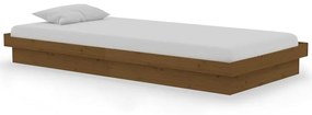 vidaXL Bedframe massief hout honingbruin 90x190 cm 3FT Single