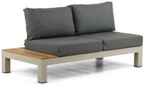 Loungeset 6 personen Aluminium/Teak Taupe Lifestyle Garden Furniture Vittoria