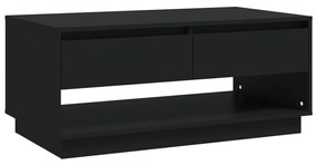 vidaXL Salontafel 102,5x55x44 cm spaanplaat zwart