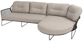 Taste by 4 Seasons Rhodos chaise loungebank antraciet  Loungebank    antraciet weerbestendig