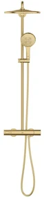 Grohe Rainshower SmartActive 310 douchesysteem rond thermostatisch hoofddouche Ø31cm en handdouche Ø13cm brushed cool sunrise 26836gn0