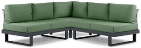 Hoek loungeset 5 personen Aluminium Grijs Lifestyle Garden Furniture Lorenzo