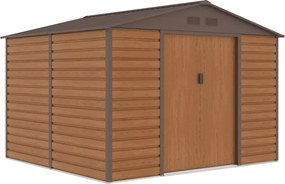 Lahti metalen gereedschapshuis 2,8 x 2,6 m Winkel Boss houtachtig