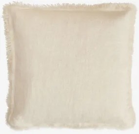Vierkant Kussen 45x45 Cm In Glenfern-linnen Wit - Sklum