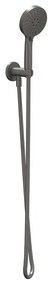 IVY Handdoucheset - 150cm doucheslang - wandhouder met uitlaat - 3 standen handdouche - Geborsteld metal black PVD 6901146