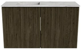 Mondiaz Joya DLux 70cm toiletmeubel shadow met wastafel faye links zonder kraangat glace