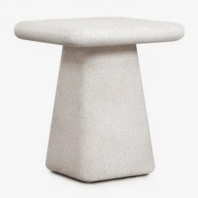 Vierkante Bijzettafel 45x45 Cm In Cement Maelis Lichtgrijs - Sklum