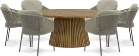 Tuinset 6 personen  Rope Taupe 4 Seasons Outdoor Florence/Fungo