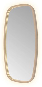 Hotbath &More Contour spiegel deens ovaal 40x80cm geborsteld koper PVD