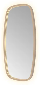 Hotbath &More Contour spiegel deens ovaal 40x80cm geborsteld koper PVD