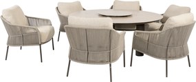 Donato Florence low dining tuinset 160xH69 cm 8 delig keramiek terre Taste 4SO