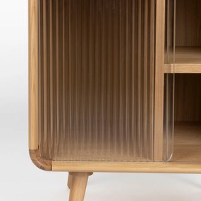 Zuiver Rise Natural Design Nachkastje Gebogen Eiken - 50x40x55cm.