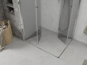 Mexen Lima Duo inklapbare douchecabine 100 x 90 cm, transparant, chroom - 856-100-090-02-00