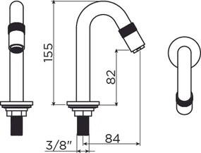 Clou Freddo 9 fonteinkraan goud geborsteld PVD