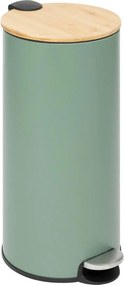 5Five Bamboe Pedaalemmer - 30 Liter - Groen - Softclose