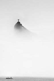 Foto Cristo in the mist, Trevor Cole, (26.7 x 40 cm)