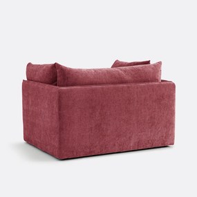 XL fauteuil Malo in getextureerd fluweel