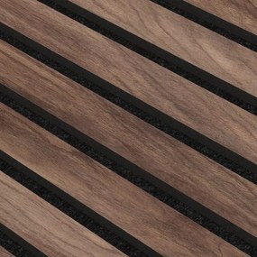 AKU Paneel Akoestisch Vilt Walnoot 260x60x2,1cm - 260 cm x 60 cm x 2.1 cm | 10 kg | Paneli akoestische wandpanelen - AKU Wandpanelen