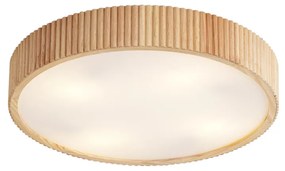 Japandi plafondlamp hout 50cm 4-lichts - Lyra