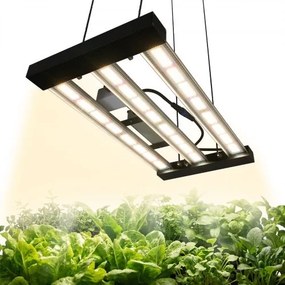 VEVOR LED-plantenlamp, dimbaar, 200 W, volledig spectrum 400-740 nm, 3000 K - 6500 K, voor kweektenten (60 x 60 cm) met traploze dimming, seriekoppeling voor maximaal 60 lampen, lichtbalken van aluminiumlegering.