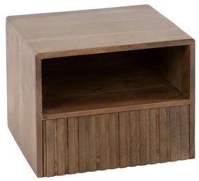 Zwevend Nachtkastje Met Open Vak - 35x30x25cm.