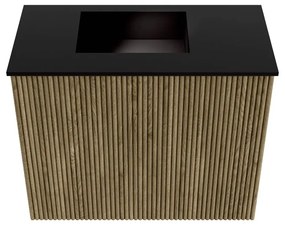 Mondiaz Joya 50cm toiletmeubel dusk met wastafel faye links zonder kraangat urban