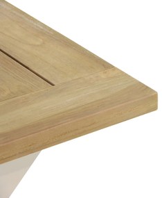 Dining Tuintafel  180 x 100 cm Aluminium/teak Taupe Cardiff