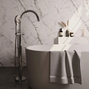 Brauer Stripe vrijstaande badmengkraan met 3 standen handdouche chroom