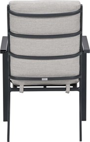 Garden Impressions Senja tuinset 7-delig sandstone - Tulli tuintafel Ø148x75 cm light teak vironwood