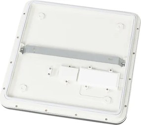 Plafonnière zwart 30 cm incl. LED 3-staps dimbaar IP44 - Steve