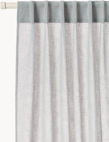 Lichtdoorlatende gordijnen Ibiza, 2-delig, B 135 cm