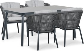 Tuinset 4 personen 160 cm Rope Grijs Lifestyle Garden Furniture Monaco/Tavano