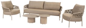 Taste by 4 Seasons Calma sofa set latte Loungeset   taupe weerbestendig