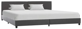 vidaXL Bedframe kunstleer grijs 180x200 cm