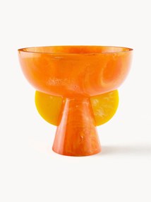 Handgemaakte decoratieve schaal Mustique in marmerlook
