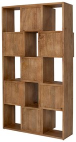 Kare Design Cubes Balance Vakkenkast Massief Mango Hout - 102.5x35x192cm.